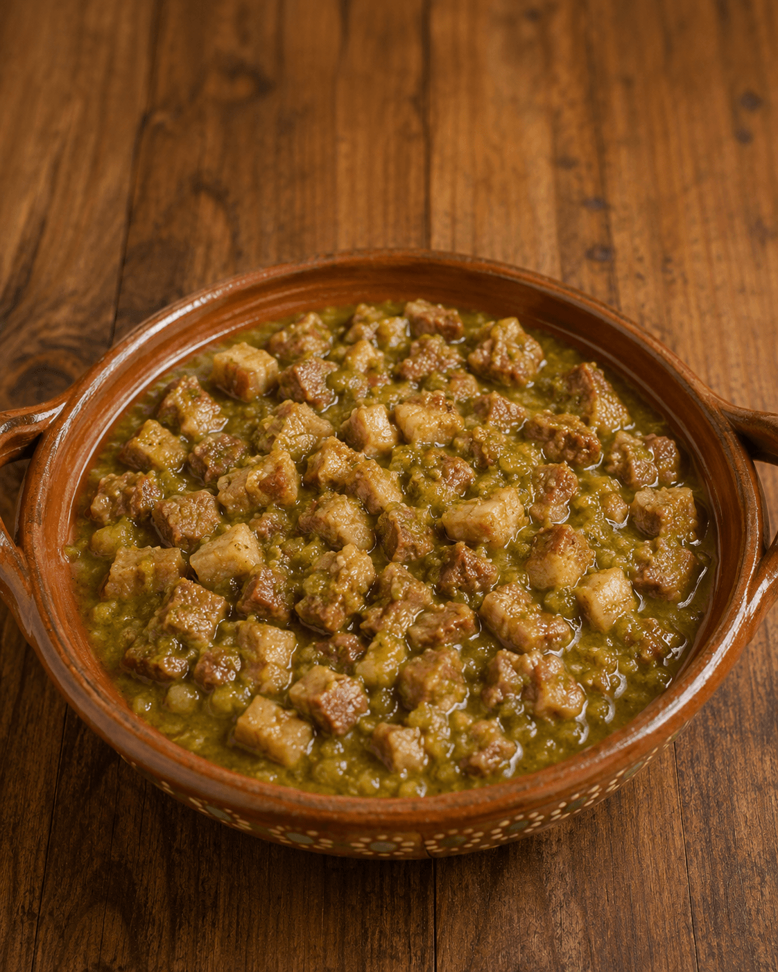 Chicharrón en salsa verde