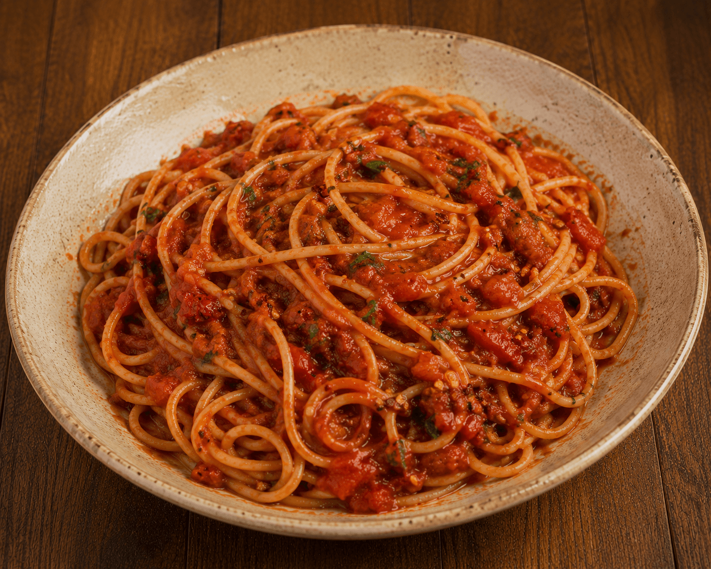 Spaghetti arrabiata